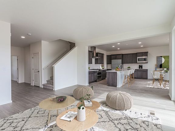 Staged furniture is not included with the purchase of the home