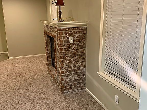 Living room fireplace