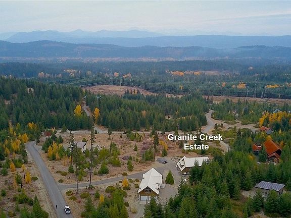 Arial view of the mountains in the surrounding area of Granite Creek.