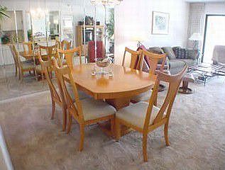 Mirrored dining area