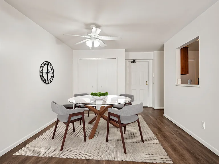 Entertain guests in dedicated dining spaces with room for table and seating (virtually staged), professionally operated by Highlands Vista Group.