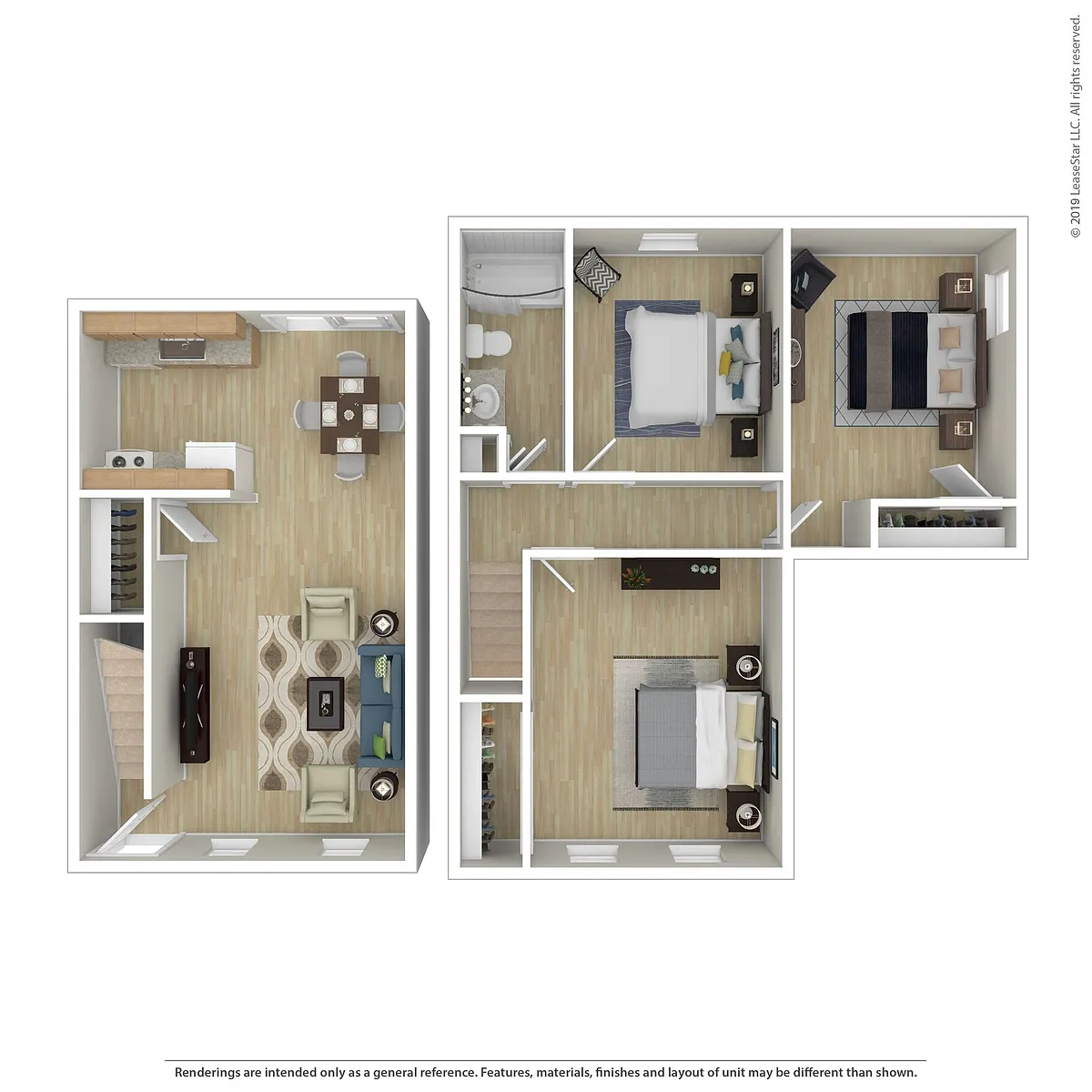 Floor plan Three Bedroom