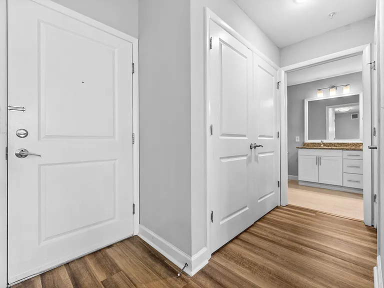 Apartment hallway at Harbor Pointe, New Jersey