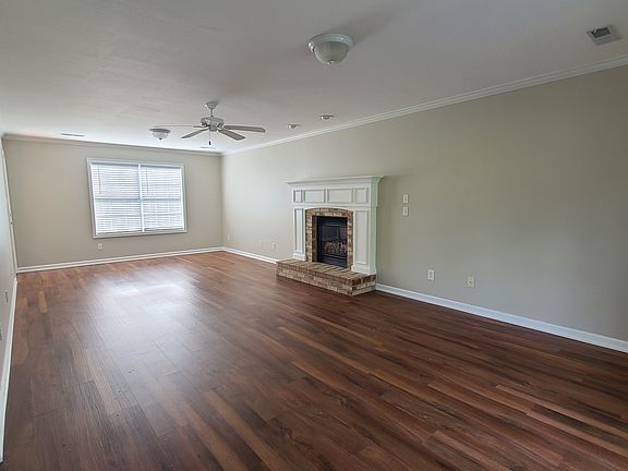 Living room with fireplace