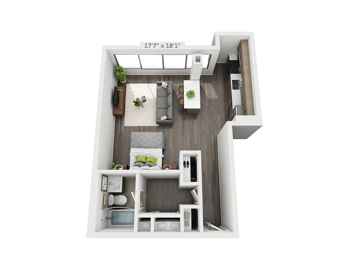 Floor plan Studio A1