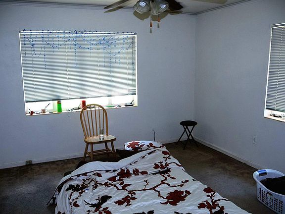 Bedroom now has tile instead of carpet