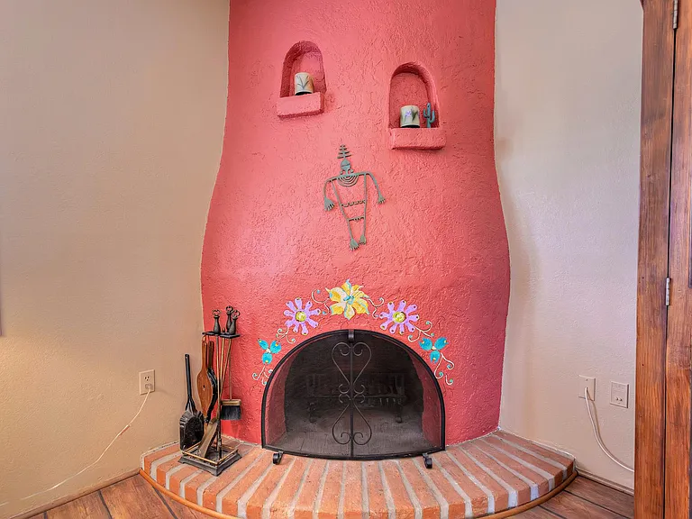 Beehive fireplace.