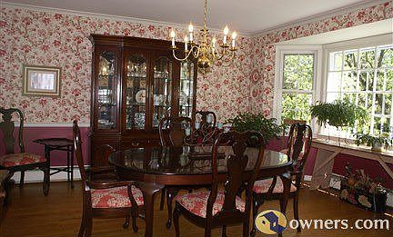 Dining Room looking out bay window