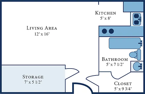 Floor plan The Studio