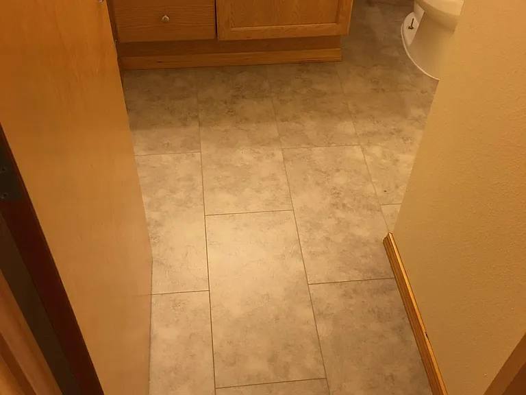 New flooring in main bath!