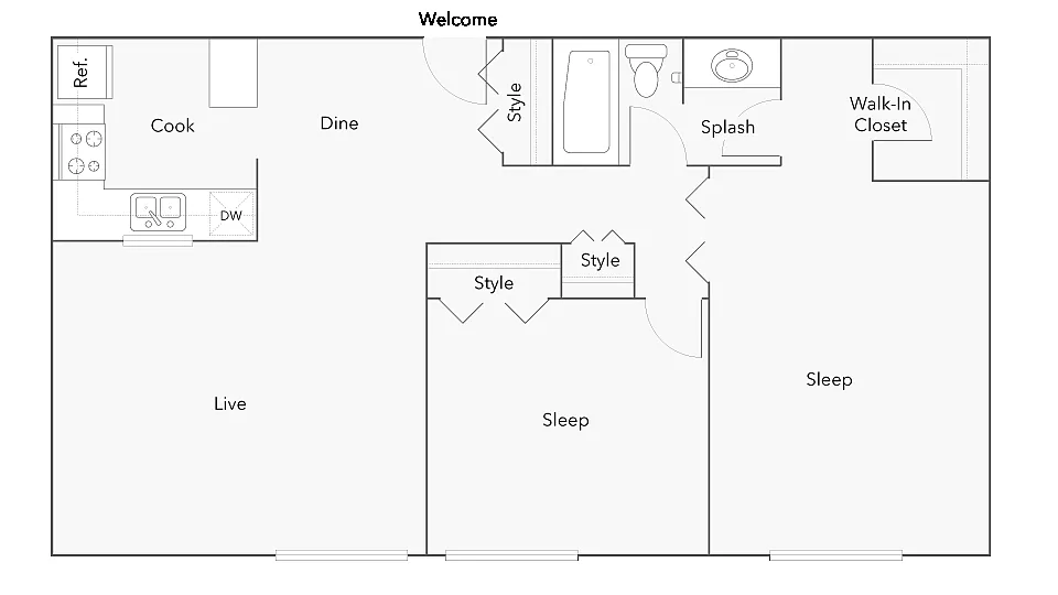 Floor plan Bishop