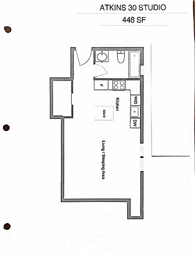 Floor plan Atkins 30 studio