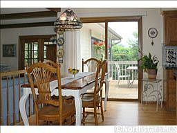 Dinette walks out to deck
