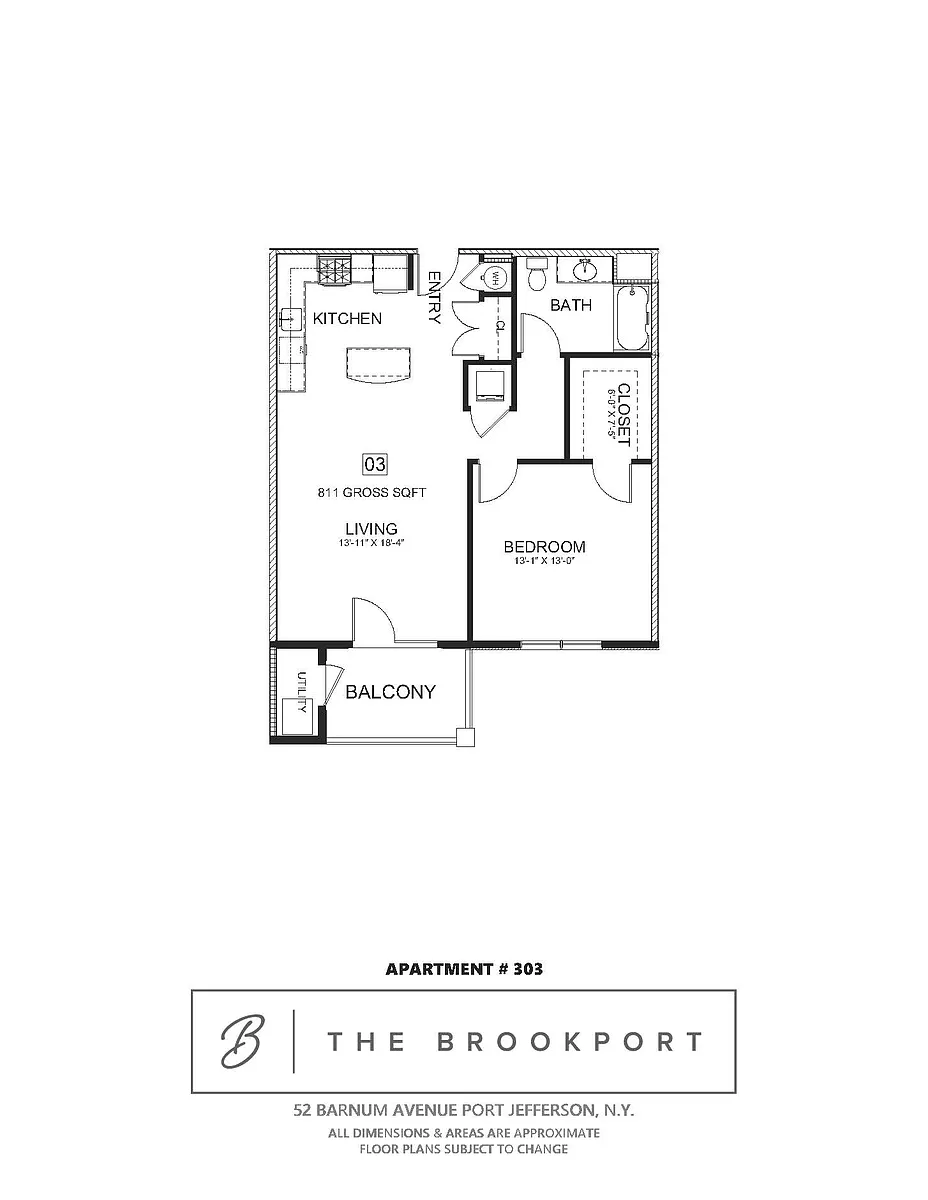 Floor plan One Bedroom