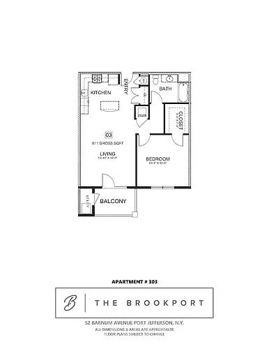 Floor plan One Bedroom