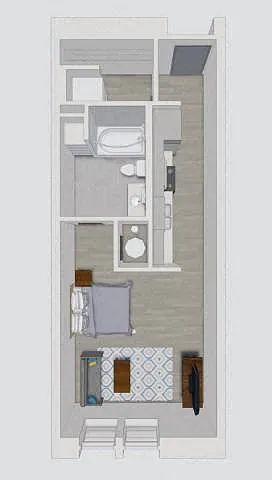Floor plan 50 Peabody - S1