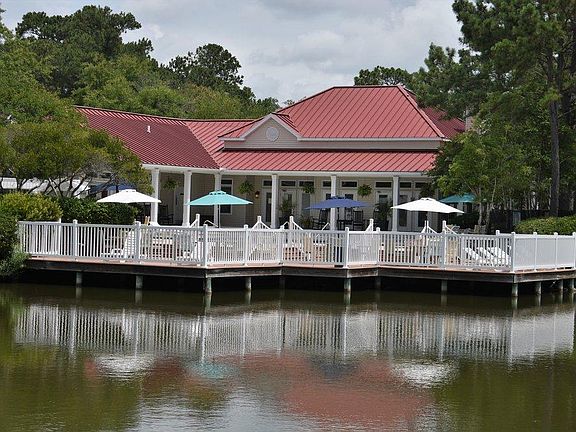 Pool overlooks pond