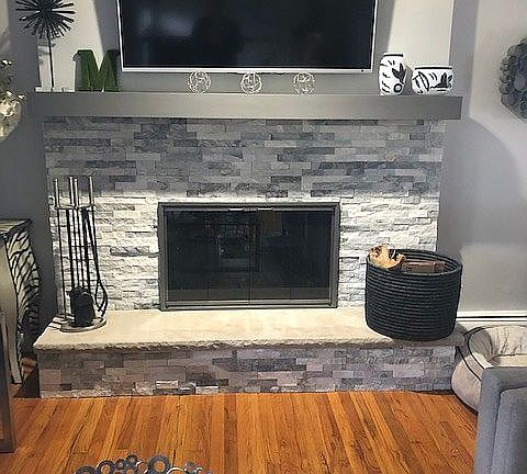 Wood burning fireplace 