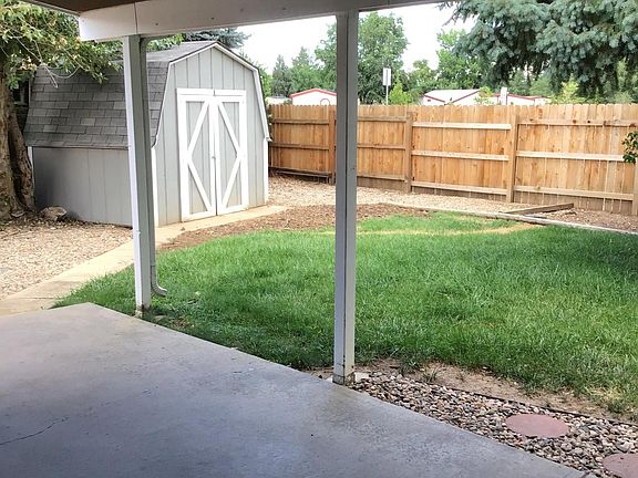 Back yard north view including shed