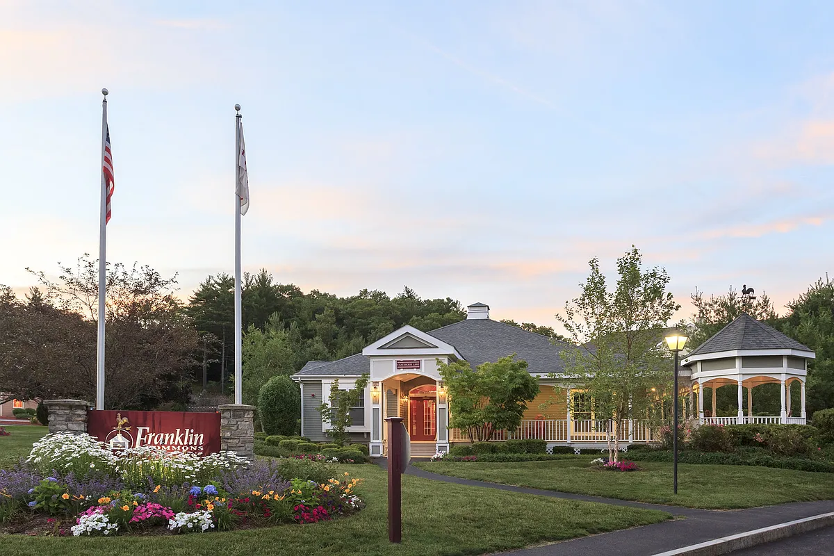Front of Property With Sign - Franklin Commons