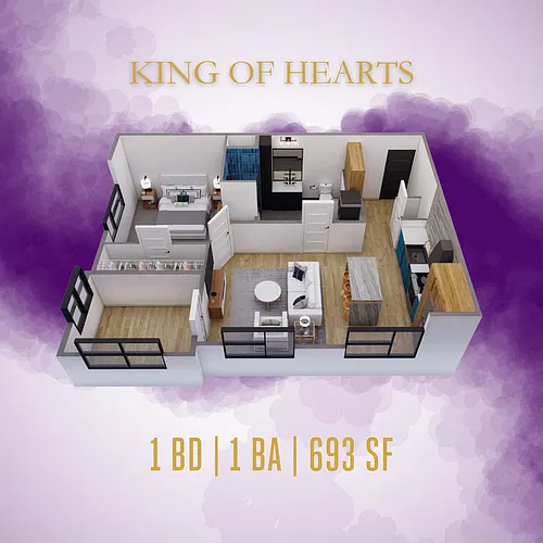 Floor plan King of Hearts