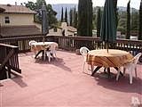Deck area on second level.