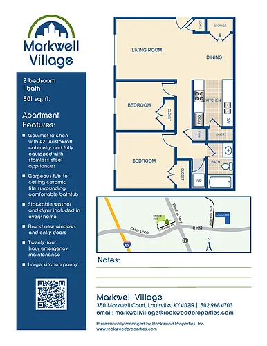 Floor plan MW-DES: 2B1B-2ND-801