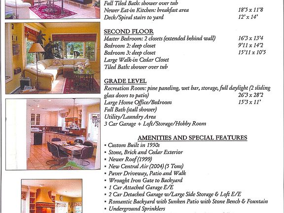 Kitchen & Family room views