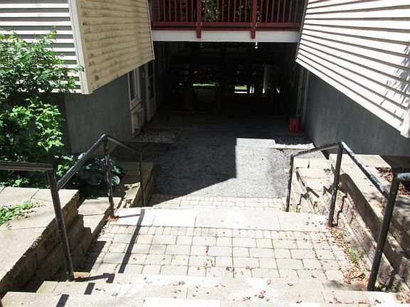 just a few stairs down to unit