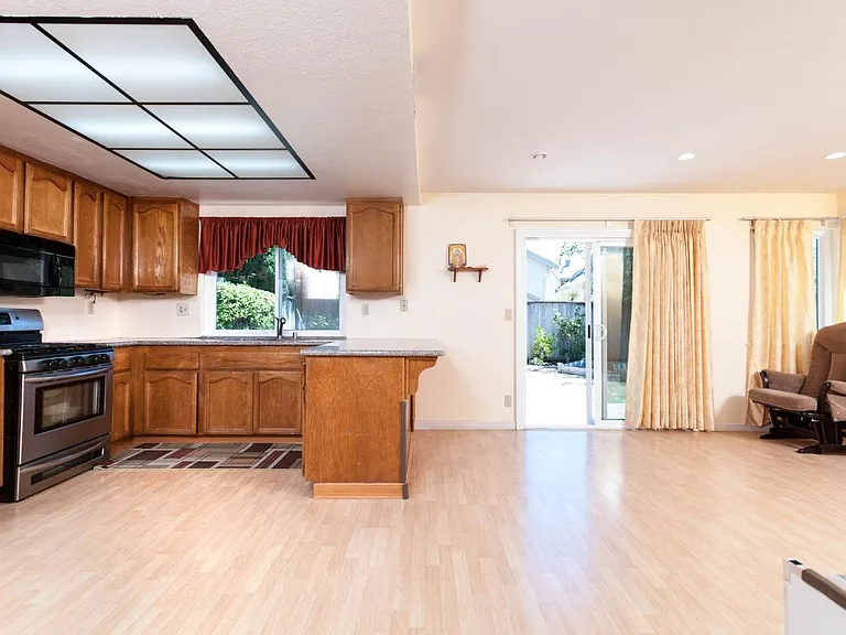 Kitchen & family room