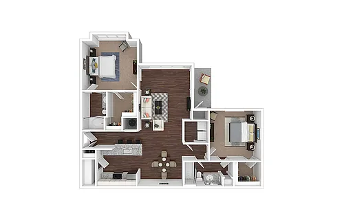 Floor plan Charleston - Renovated