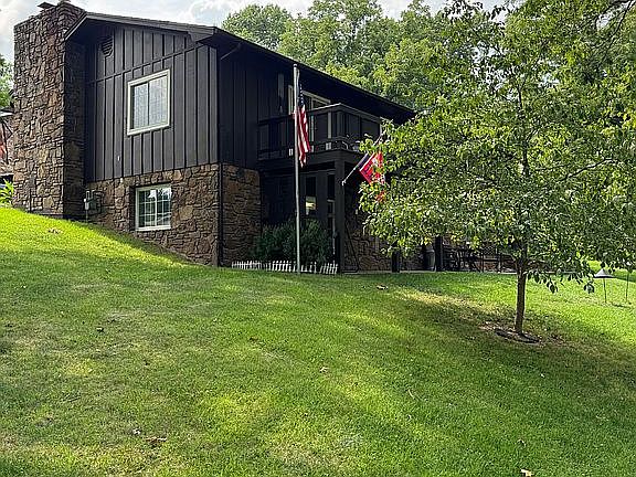 Valley view of rear of home 