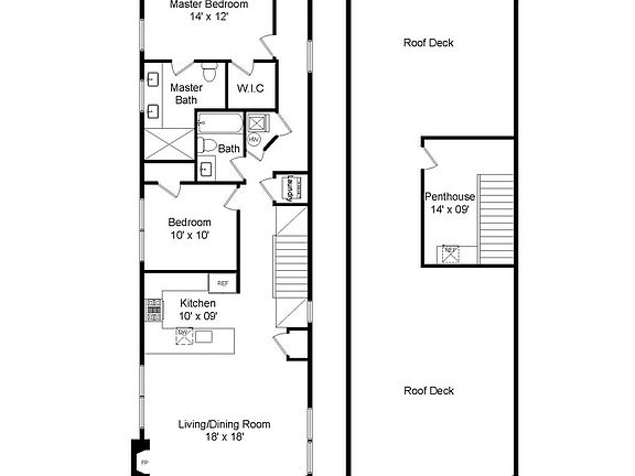 5th image of 1534 N Honore St #3