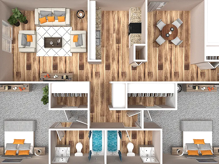 Two Bedroom Two Bedroom