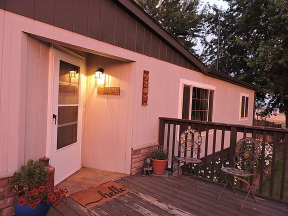 Front deck at sunset 