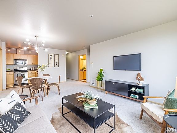 Smart floorplan has one bedroom and bathroom on either side of the great room, offering privacy and quiet in each bedroom.