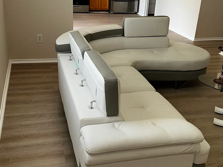 Living room through the kitchen
