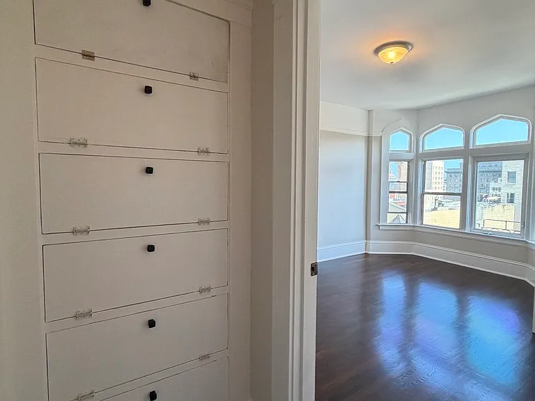 View from hallway through left room