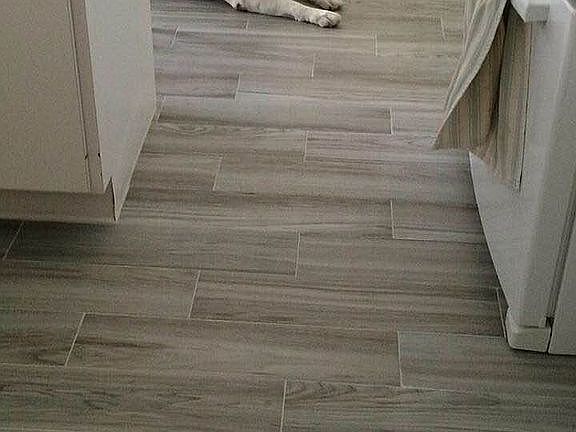 Porcelain tile floors
