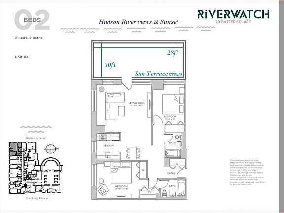 2nd image of 70 Battery Pl APT 114