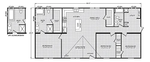 Floor plan Cavco Trailblazer