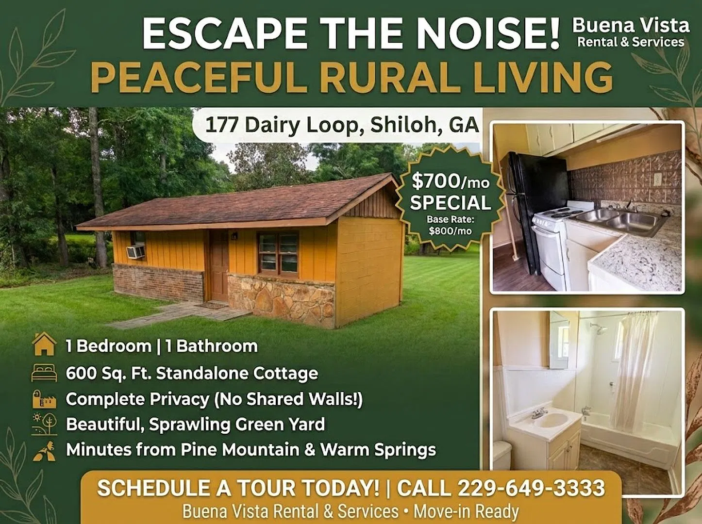 Cozy 1-Bed, 1-Bath Home in Shiloh, GA! — Photo 1