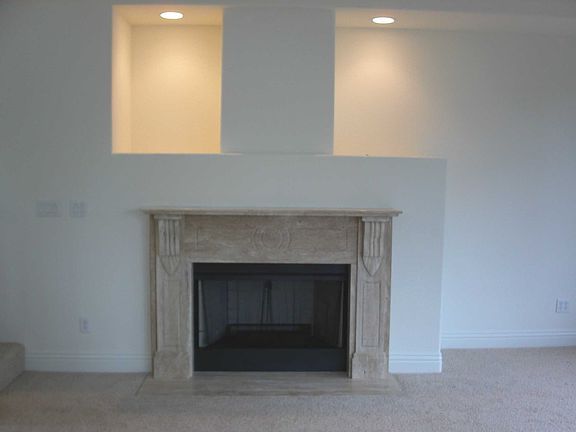 Travertine Fireplace