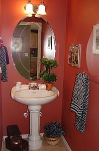Downstairs powder room