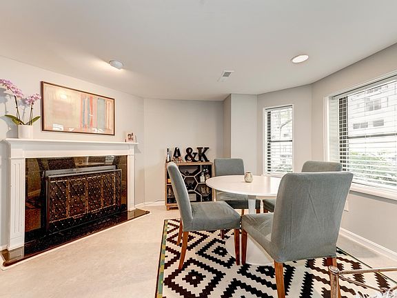 Lovely bay window provides picture-perfect dining room spot!