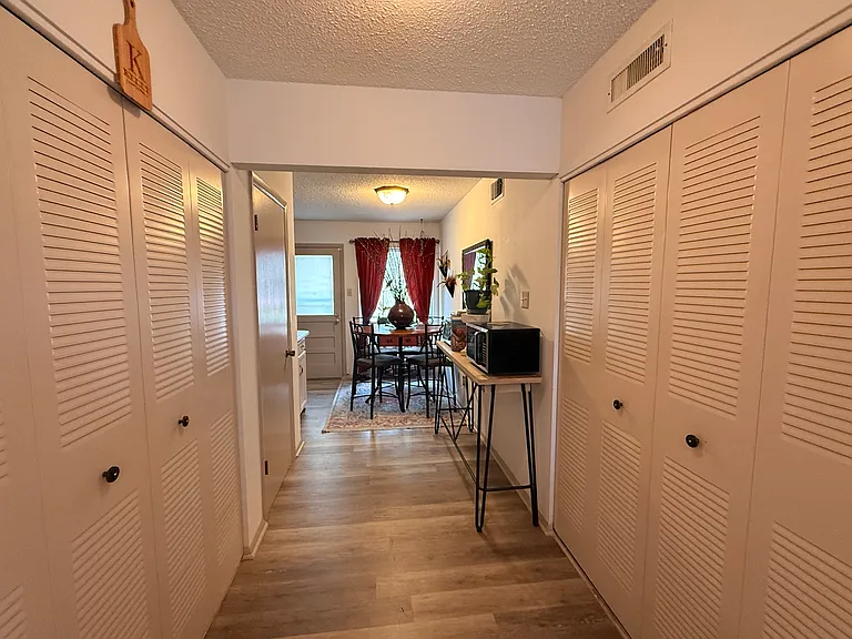 Pantry on left, laundry on right