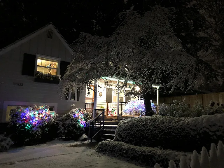 Front entry in the Winter