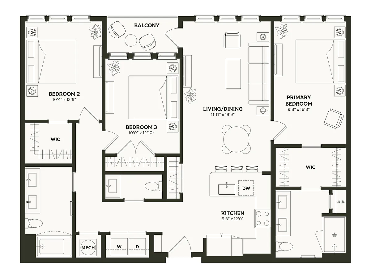 Floor plan C1 TYPE A