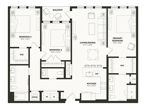 Floor plan C1 TYPE A