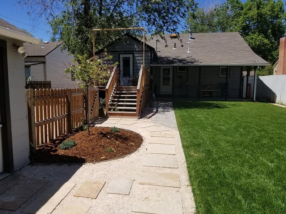 Backyard looking towards duplex.